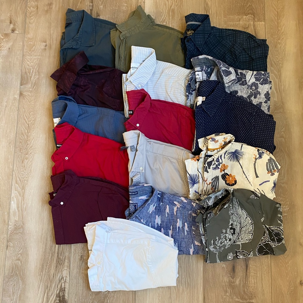 Mens Short Sleeve Button Down Shirts